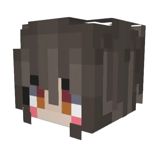 _Shaong_ Minecraft avatar head, 3D render