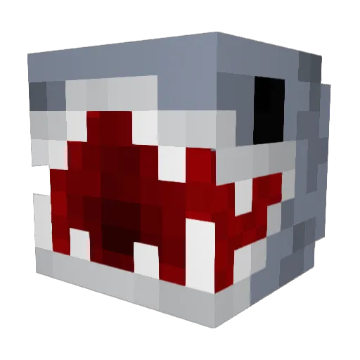 _Sharxy_ Minecraft avatar head, 3D render