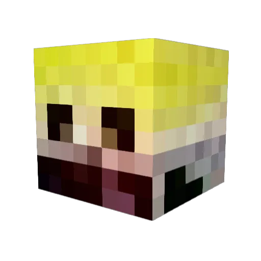_Shinex__ Minecraft avatar head, 3D render