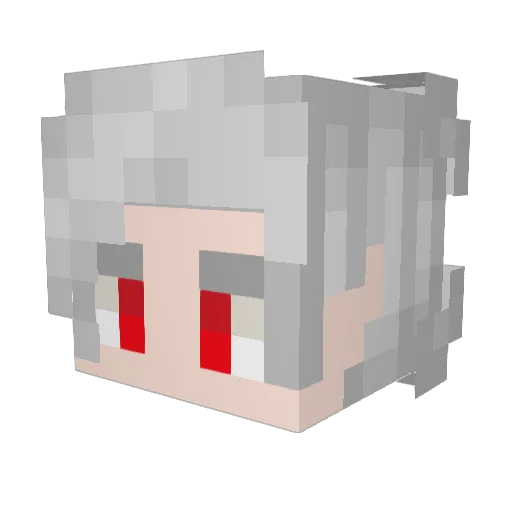_Shining_Night_ Minecraft avatar head, 3D render