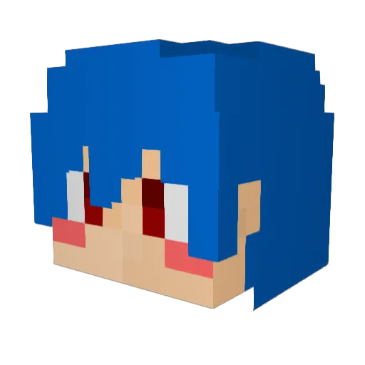 _Shiny_Star Minecraft avatar head, 3D render