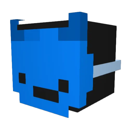 _Shmu Minecraft avatar head, 3D render