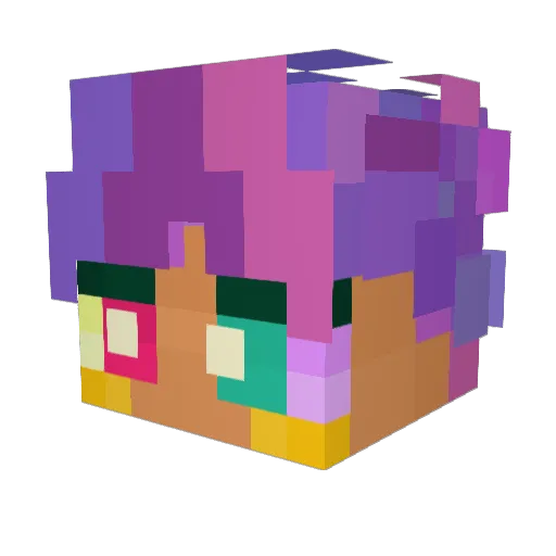 _Shof_ Minecraft avatar head, 3D render