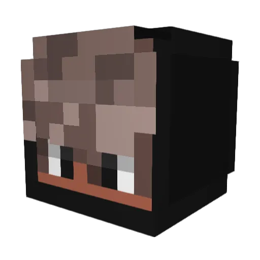 _Shqdows_ Minecraft avatar head, 3D render