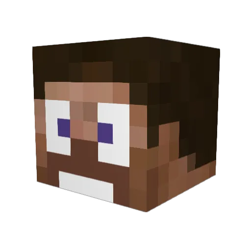 _ShuZhi666 Minecraft avatar head, 3D render