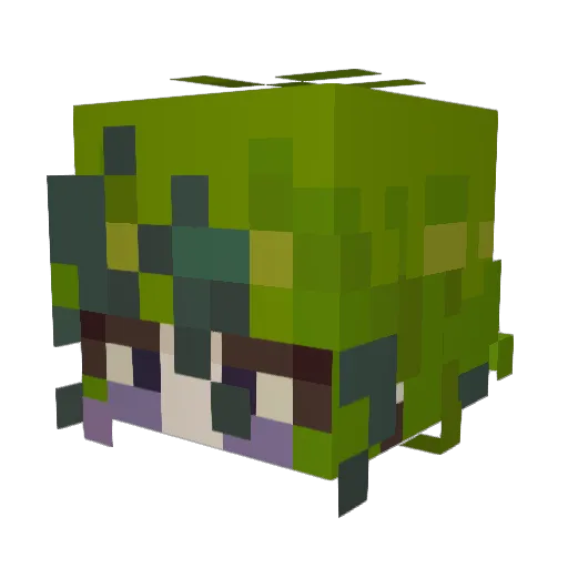 _Shuhu_ Minecraft avatar head, 3D render