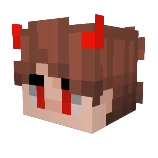 _Shxdows_ Minecraft avatar head, 3D render