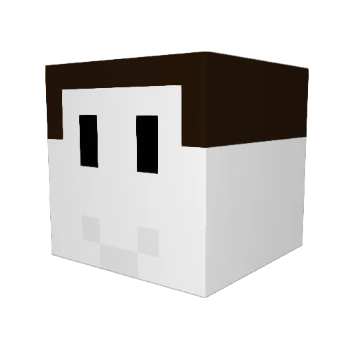 _SiIas_ Minecraft avatar head, 3D render