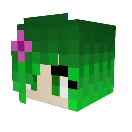 _Sierra_Jade_ Minecraft avatar head, 3D render