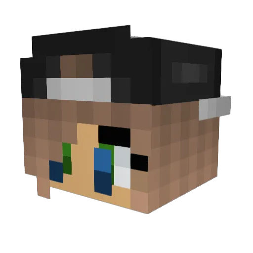 _Siju_ Minecraft avatar head, 3D render
