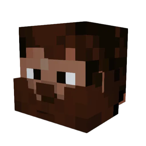 _Sikari_ Minecraft avatar head, 3D render