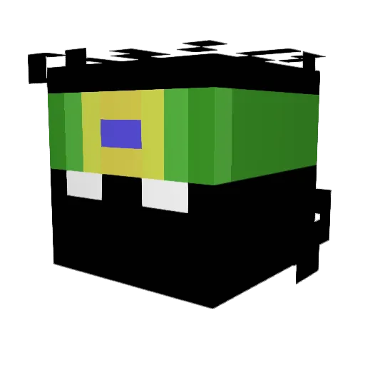 _Silen_ Minecraft avatar head, 3D render