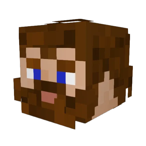 _SilentSpecter_ Minecraft avatar head, 3D render