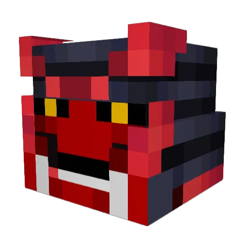 _Silo Minecraft avatar head, 3D render