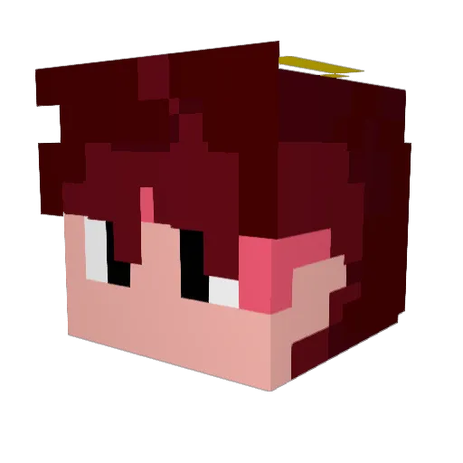 _SilverKh Minecraft avatar head, 3D render