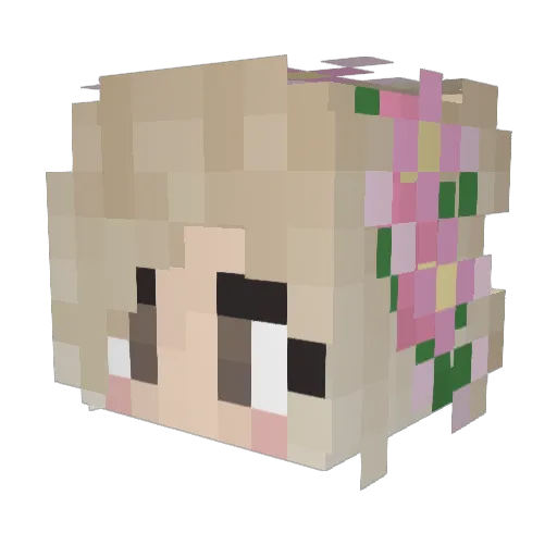 _Simx_ Minecraft avatar head, 3D render