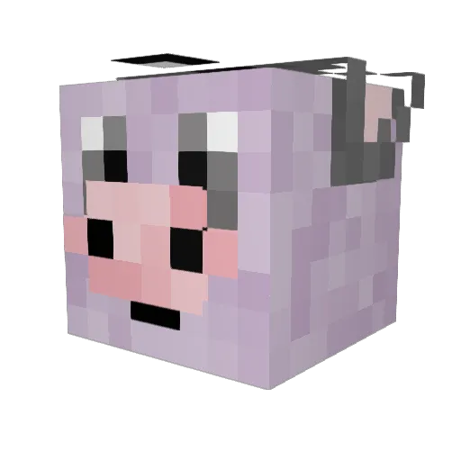 _Sin_Cara_ Minecraft avatar head, 3D render