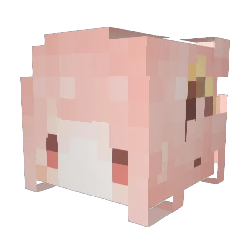 _Sinifty Minecraft avatar head, 3D render