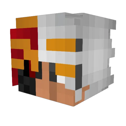 _Sinister_ Minecraft avatar head, 3D render