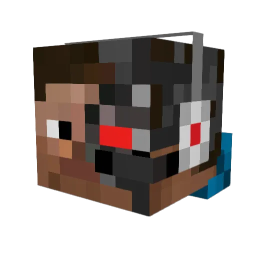 _Sipooje_ Minecraft avatar head, 3D render
