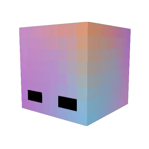 _SirUp_ Minecraft avatar head, 3D render