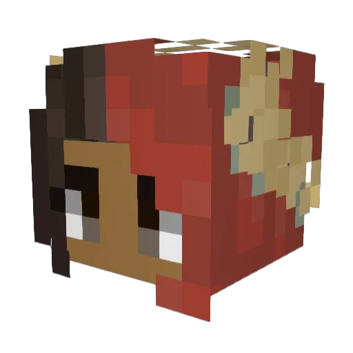 _Siri_ Minecraft avatar head, 3D render