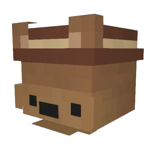 _Sjiht Minecraft avatar head, 3D render
