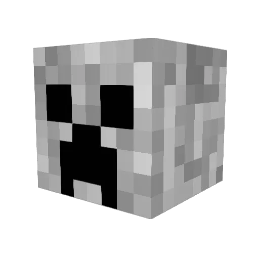 _Ska Minecraft avatar head, 3D render
