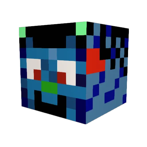 _Skarabaeus_ Minecraft avatar head, 3D render
