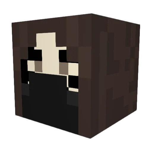 _Skeletal__ Minecraft avatar head, 3D render