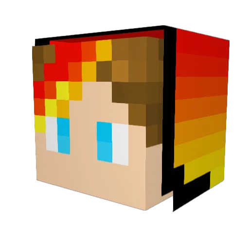 _Skendy_ Minecraft avatar head, 3D render