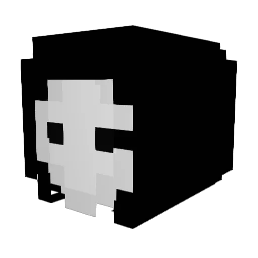 _Skido_ Minecraft avatar head, 3D render
