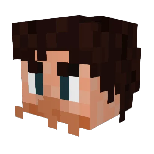 _SkillCap_ Minecraft avatar head, 3D render