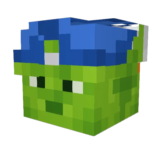 _Skinny_P_ Minecraft avatar head, 3D render