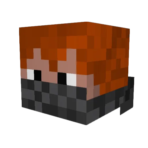 _Skooma_ Minecraft avatar head, 3D render