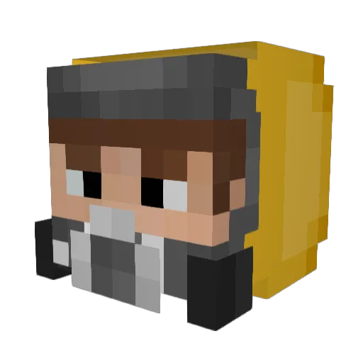 _Skrup_ Minecraft avatar head, 3D render