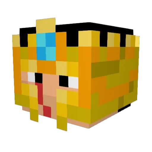 _SkyFall1 Minecraft avatar head, 3D render