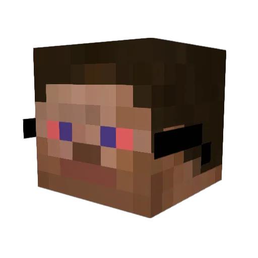 _SkyRat_ Minecraft avatar head, 3D render