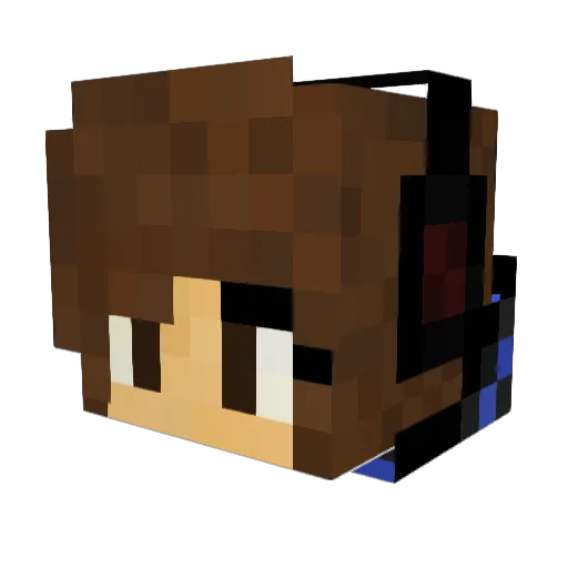 _SkyRose_ Minecraft avatar head, 3D render