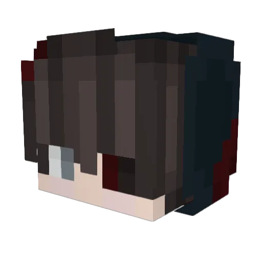 _SkyZombie_ Minecraft avatar head, 3D render