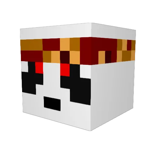 _SkymaX_ Minecraft avatar head, 3D render