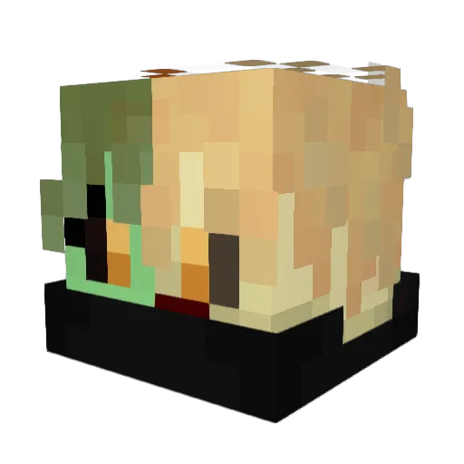 _SlimeQueen_ Minecraft avatar head, 3D render