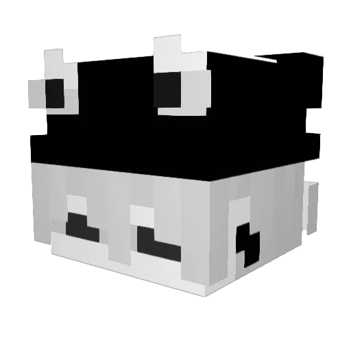 _Slimp Minecraft avatar head, 3D render