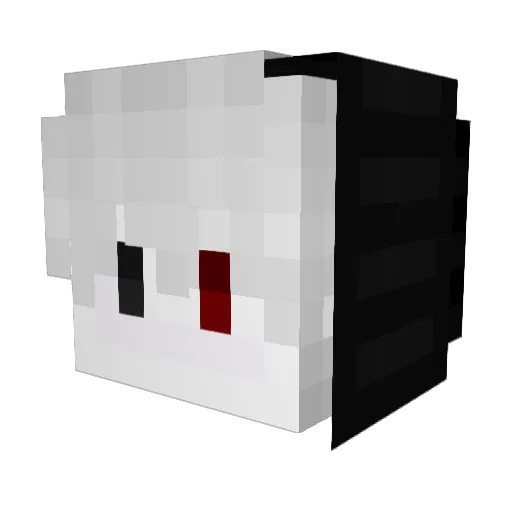 _SlipkNot_ Minecraft avatar head, 3D render
