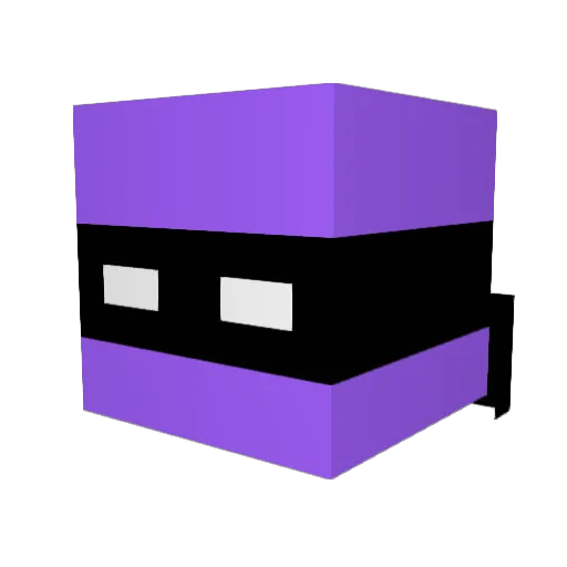 _SlyFoxes Minecraft avatar head, 3D render