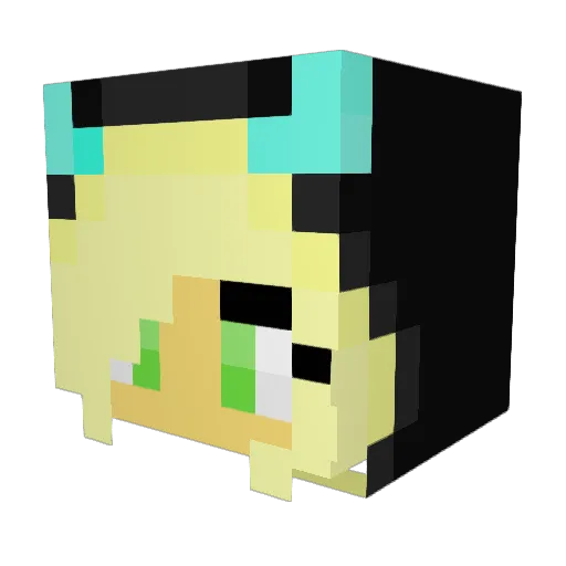 _SlySerpent1_ Minecraft avatar head, 3D render