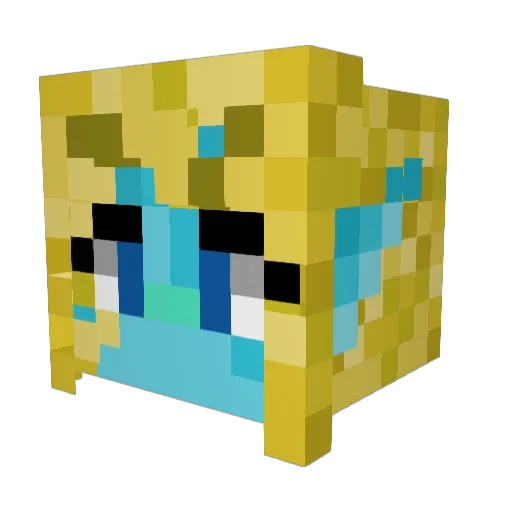 _Smashlee_ Minecraft avatar head, 3D render