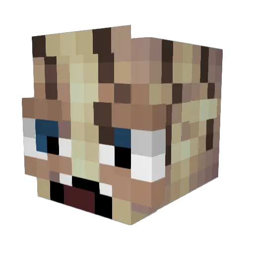 _Smeagol__ Minecraft avatar head, 3D render
