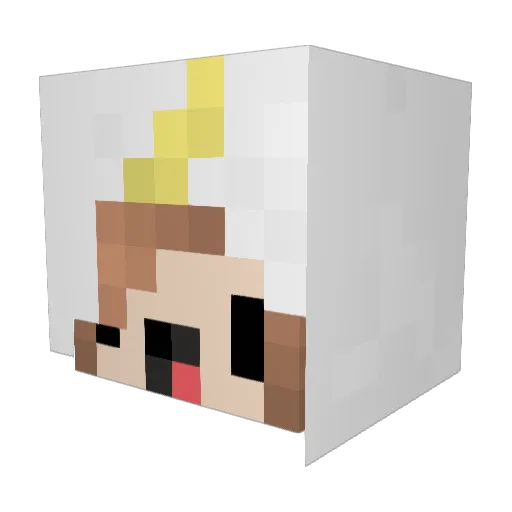 _Smexy_Unicorn_ Minecraft avatar head, 3D render