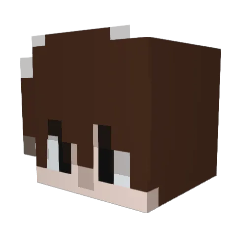 _Smiles__ Minecraft avatar head, 3D render